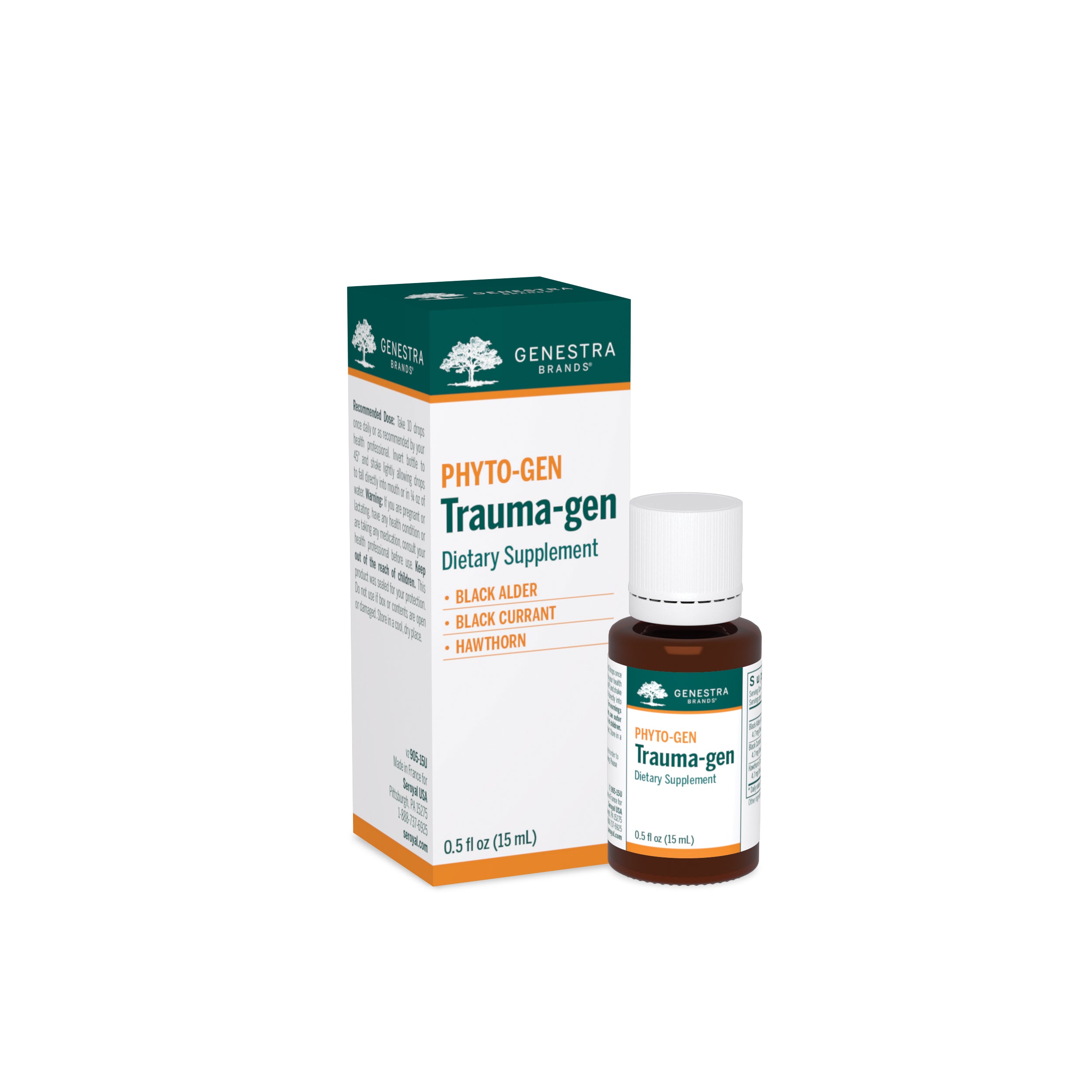 Genestra, Trauma-gen, 0.5 fl oz UPC 883196109128 | HiLife Vitamins